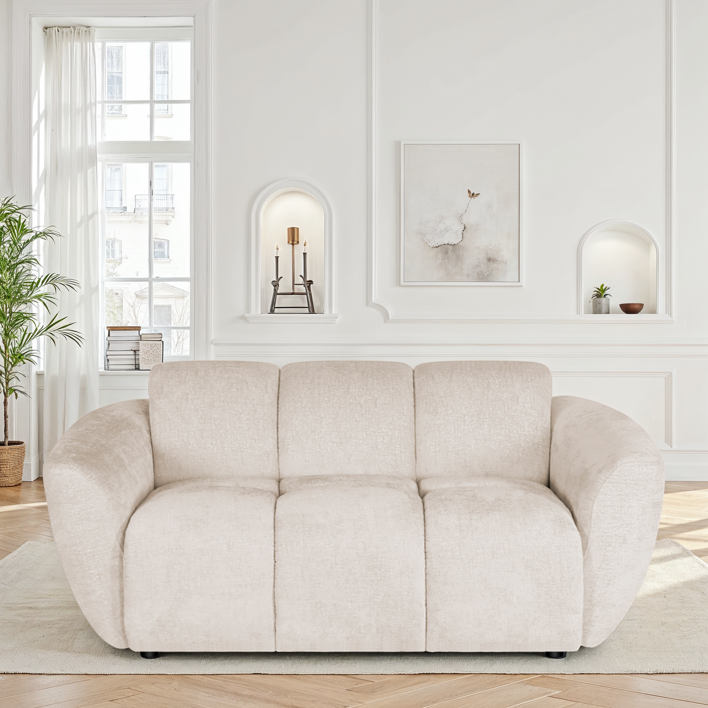 Canapé / fauteuil en tissu anti tache - LILO