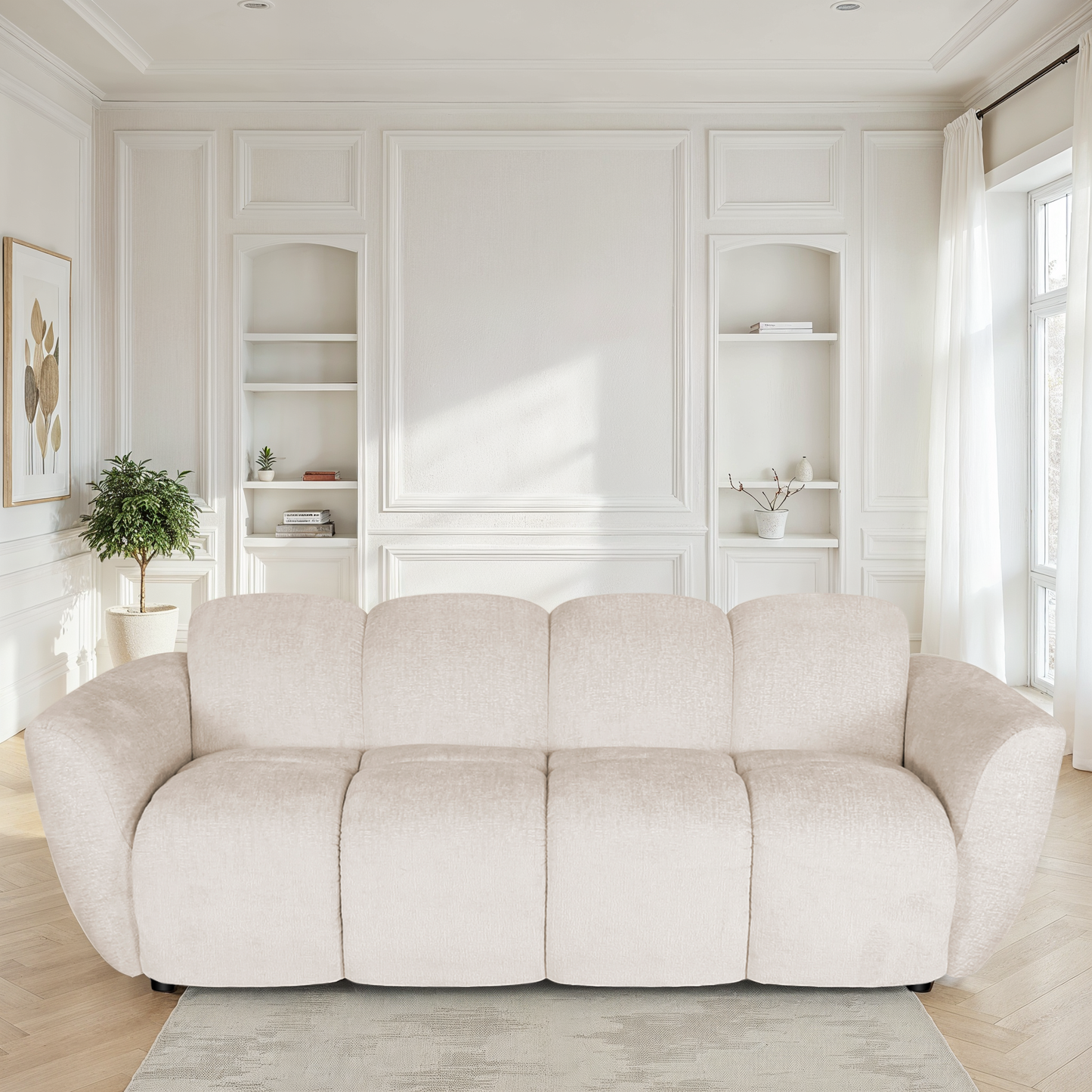 Canapé / fauteuil en tissu anti tache - LILO