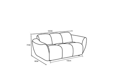 Canapé / fauteuil en tissu anti tache - LILO