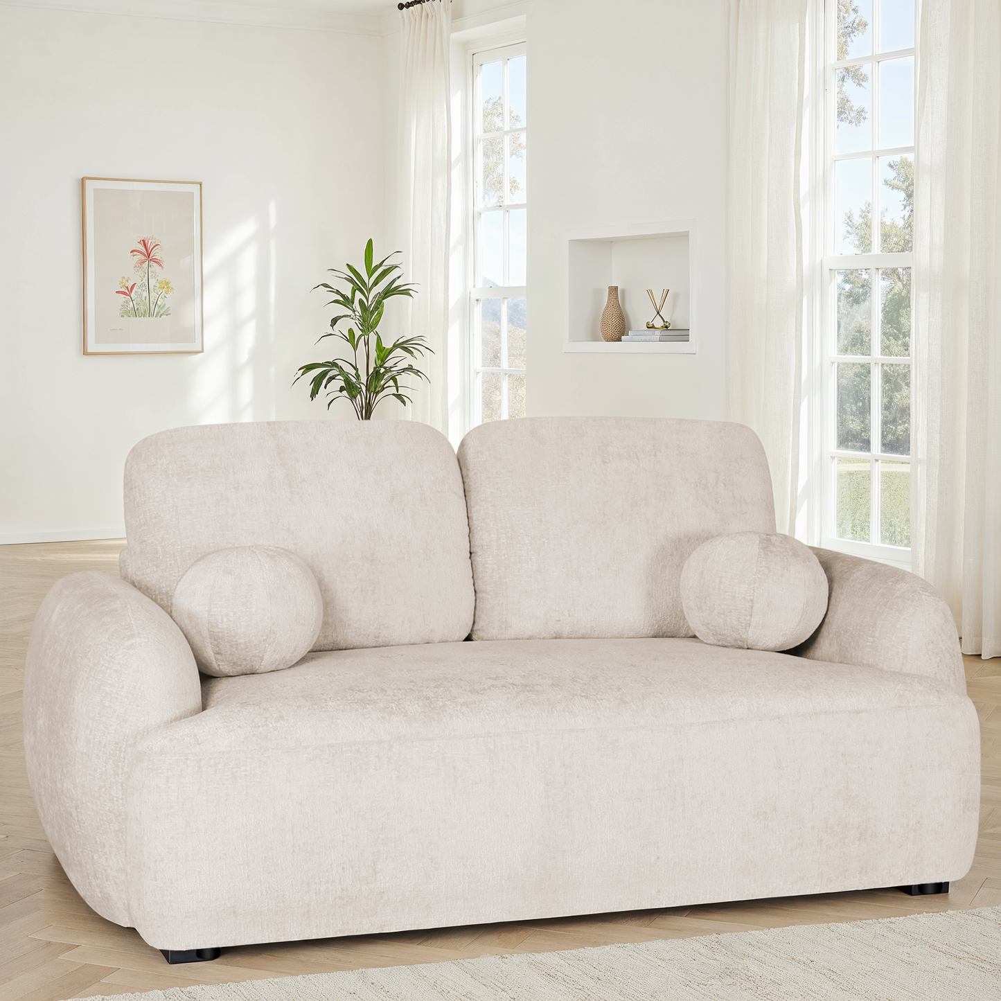 Canapé / fauteuil en tissu anti tache - HARMONIE
