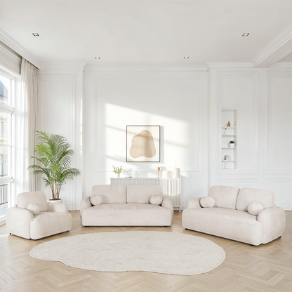 Canapé / fauteuil en tissu anti tache - HARMONIE