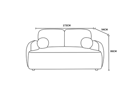 Canapé / fauteuil en tissu anti tache - HARMONIE