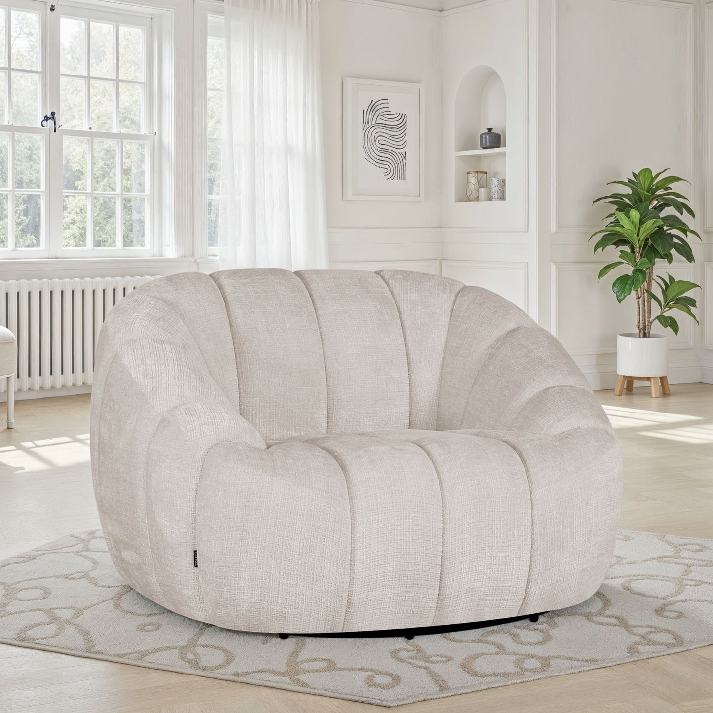 Canapé / fauteuil en tissu anti tache, H79CM - CLOUD