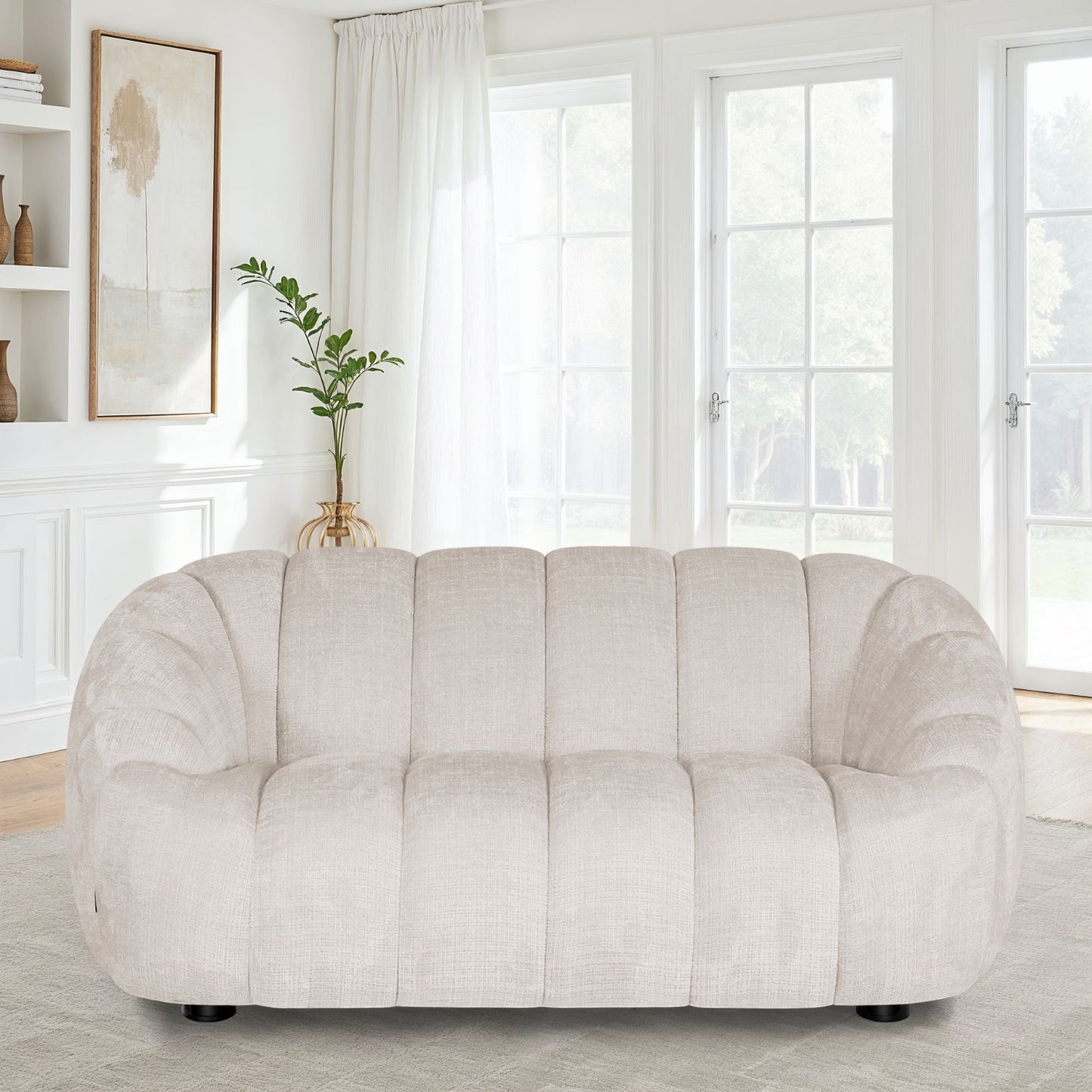 Canapé / fauteuil en tissu anti tache, H79CM - CLOUD