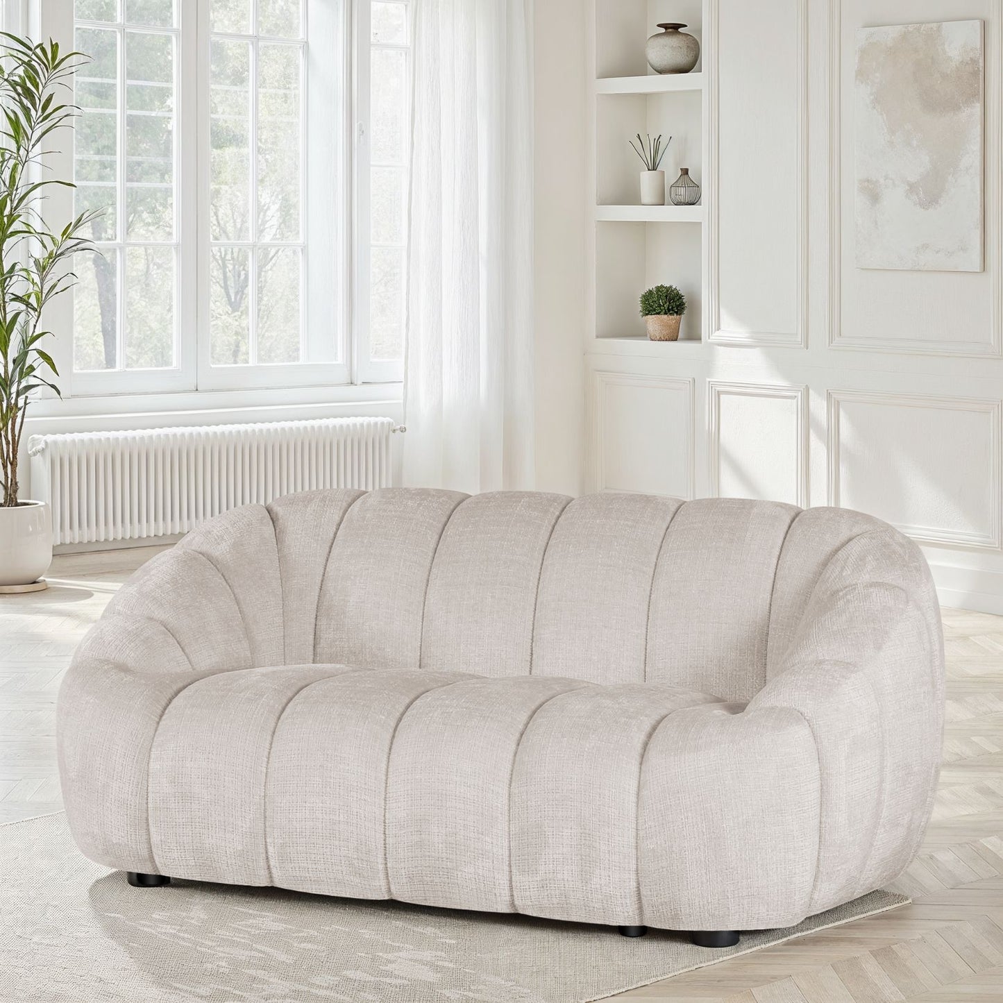 Canapé / fauteuil en tissu anti tache, H79CM - CLOUD