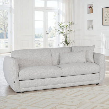 Canapé lit convertible clic-clac en tissu anti tache, 220x103xH84CM - CARMEN