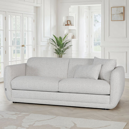 Canapé lit convertible clic-clac en tissu anti tache, 220x103xH84CM - CARMEN