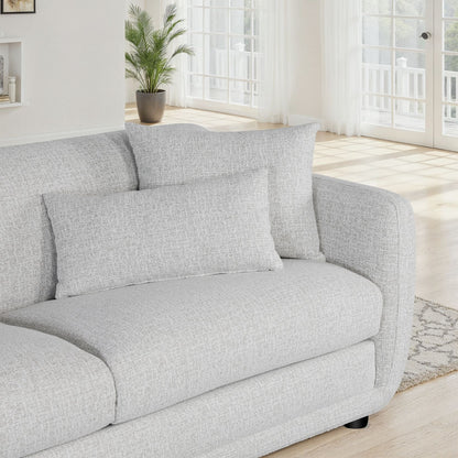 Canapé lit convertible clic-clac en tissu anti tache, 220x103xH84CM - CARMEN