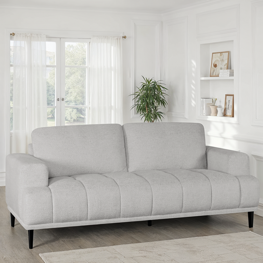 Canapé 3 places en tissu anti tache, 205x88xH88CM - STELLA