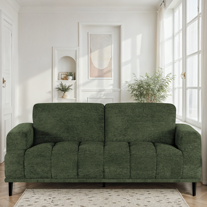 Canapé 3 places en tissu anti tache, 205x88xH88CM - STELLA