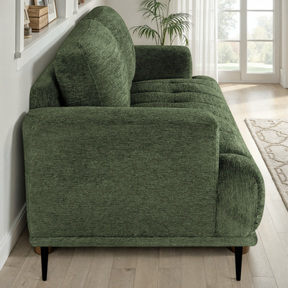 Canapé 3 places en tissu anti tache, 205x88xH88CM - STELLA