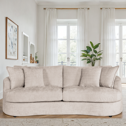 Canapé d'angle en tissu anti tache, 229x104xH87CM - VERONA