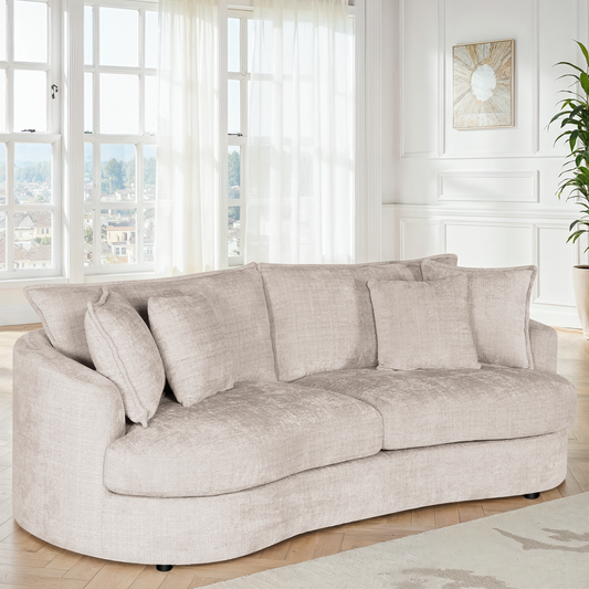 Canapé d'angle en tissu anti tache, 229x104xH87CM - VERONA