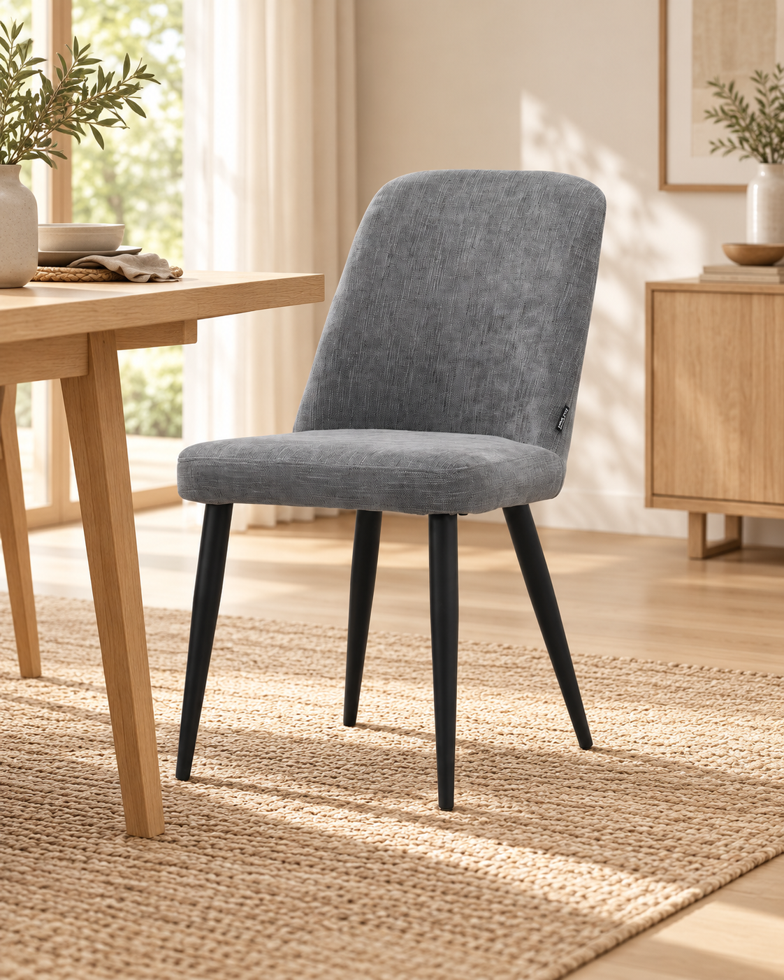 ROMA Chaise en tissu, 57x45xH85CM