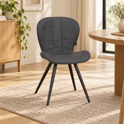 Chaise en simili cuir PETRA, 48x57,5xH80,5CM