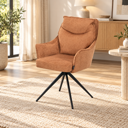 Chaise en tissu anti tache, 61x65xH92CM - LIOR