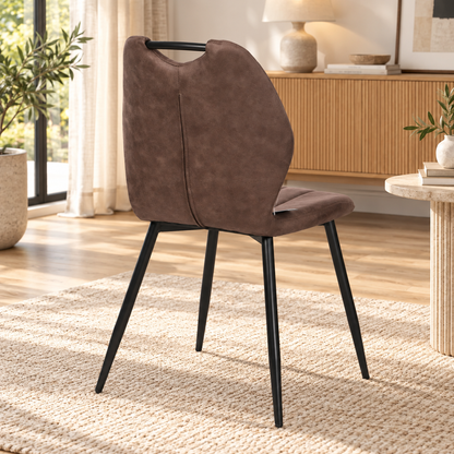 Chaise en tissu anti tache, 55x48xH85CM - YAEL