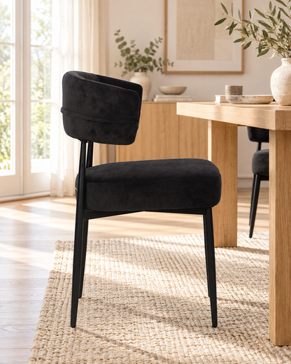 Chaise en tissu anti tache, 53x51xH83CM - YAARA