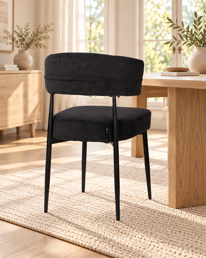 Chaise en tissu anti tache, 53x51xH83CM - YAARA