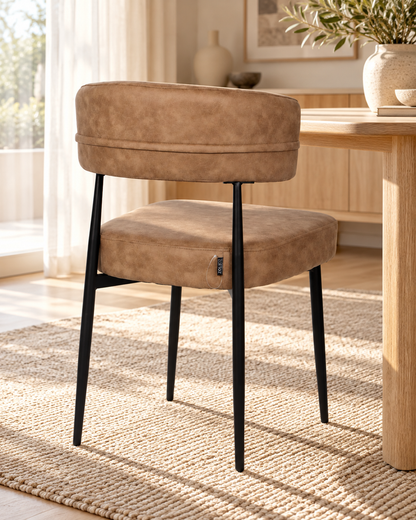 Chaise en tissu anti tache, 53x51xH83CM - YAARA