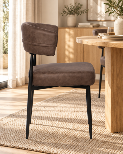 Chaise en tissu anti tache, 53x51xH83CM - YAARA