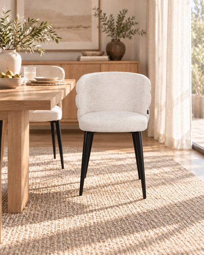 Chaise en tissu, 60x63xH77CM - NAYA