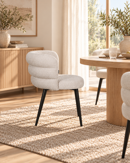 Chaise en tissu, 60x63xH77CM - NAYA