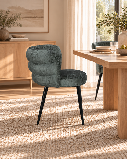 Chaise en tissu, 60x63xH77CM - NAYA
