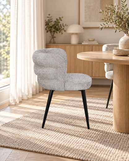 Chaise en tissu, 60x63xH77CM - NAYA