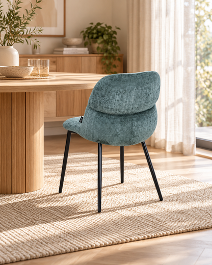 Chaise en tissu anti tache, 50x61,5xH84CM - NELIA