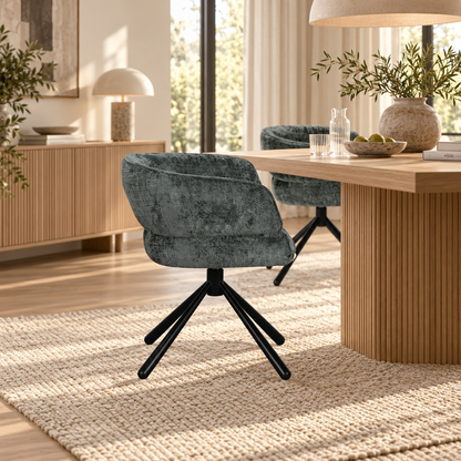 Chaise en tissu, 64x61xH73,5CM - MILA