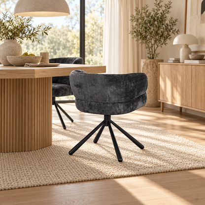 Chaise en tissu, 64x61xH73,5CM - MILA
