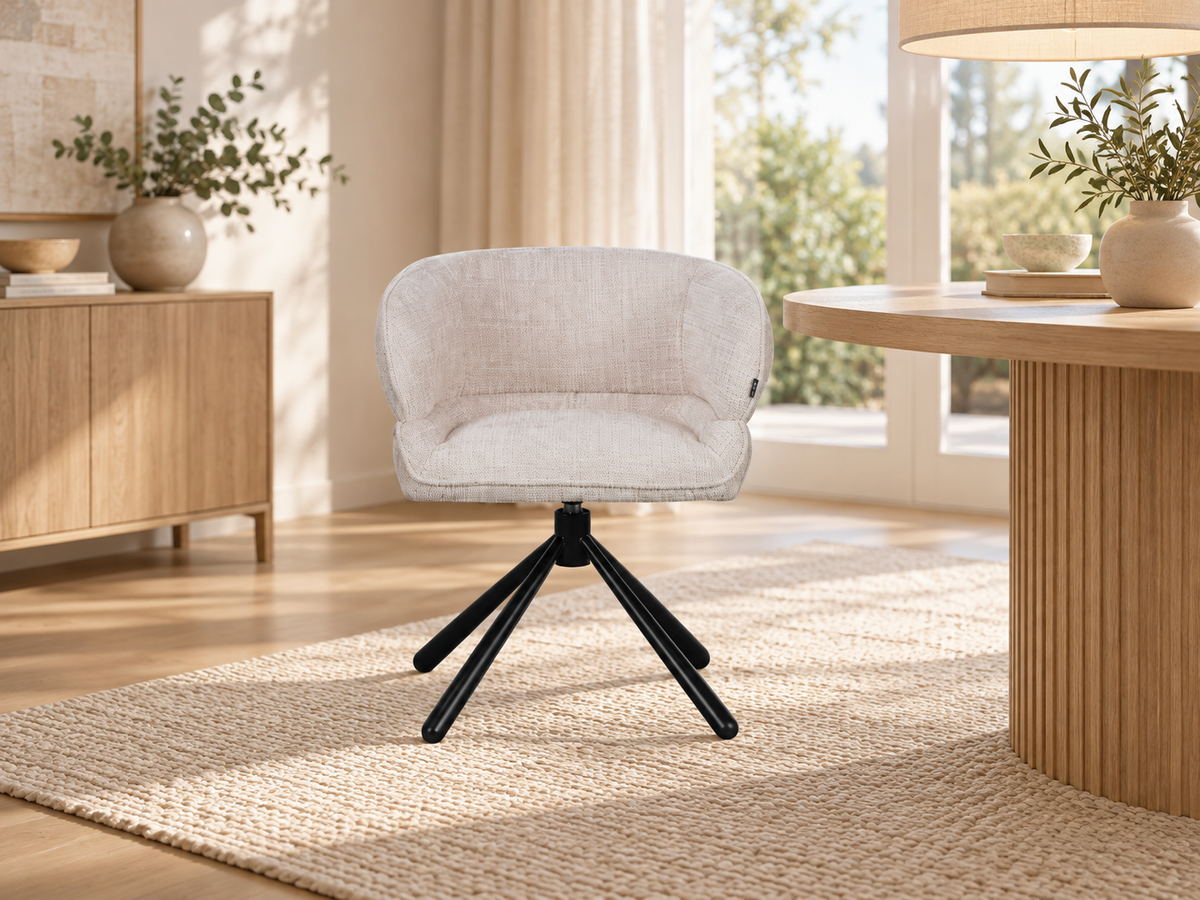 Chaise en tissu, 64x61xH73,5CM - MILA