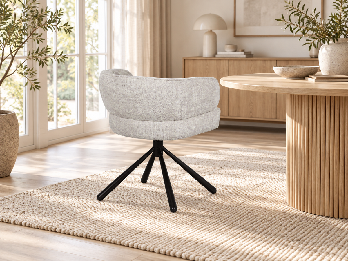 Chaise en tissu, 64x61xH73,5CM - MILA