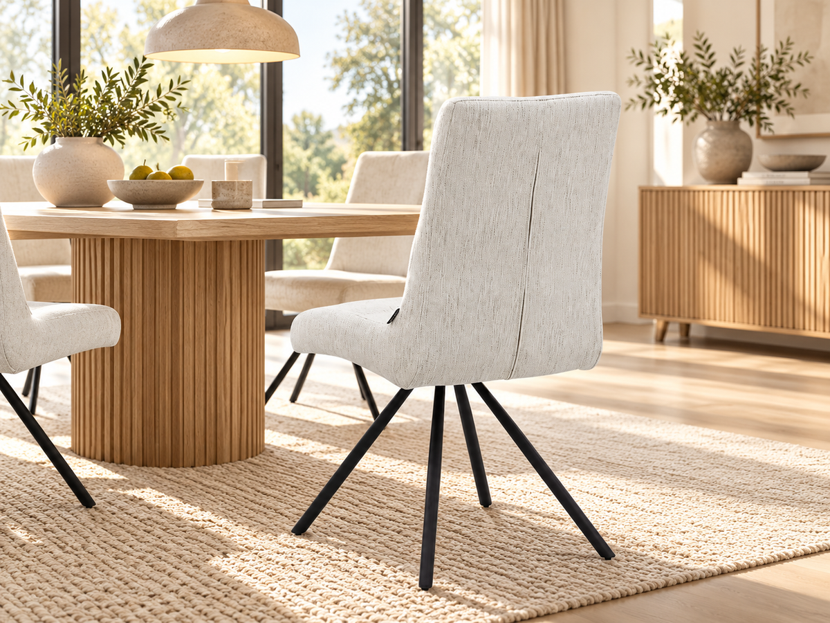 LAURA Chaise en velours, 60x49x95CM