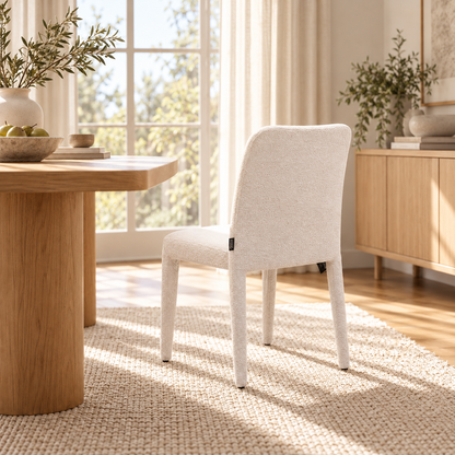 Chaise en tissu anti tache, 61,5x47xH84,5CM - DOVI