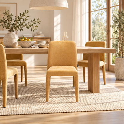 Chaise en tissu anti tache, 61,5x47xH84,5CM - DOVI