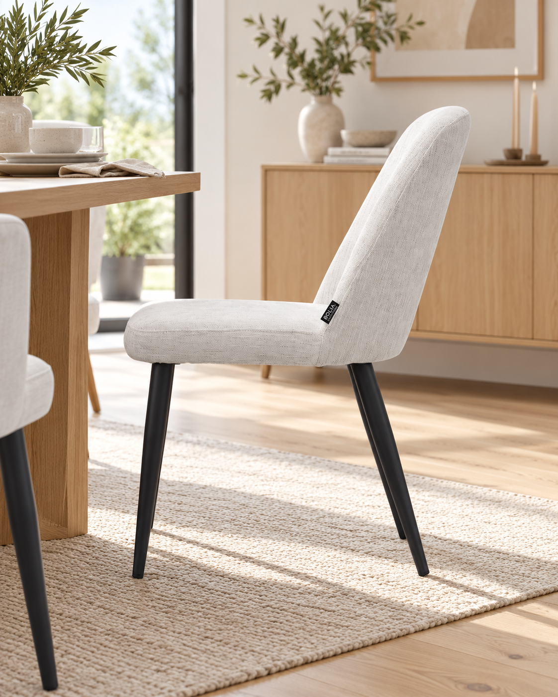 ROMA Chaise en tissu, 57x45xH85CM