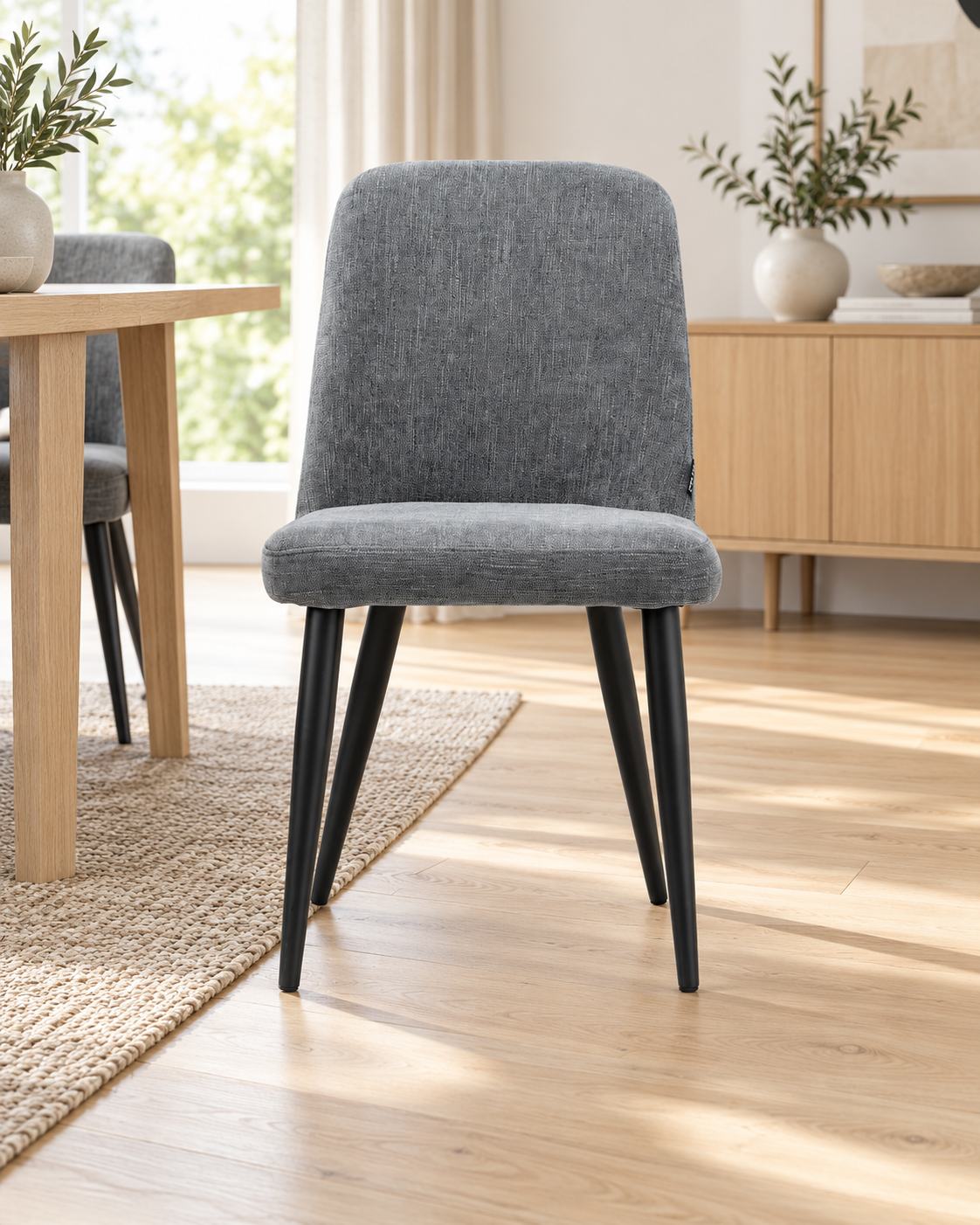 ROMA Chaise en tissu, 57x45xH85CM