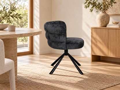 Chaise en tissu, 60x65xH76,5CM - OLYMPE