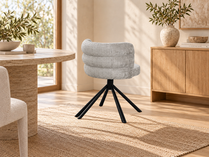 Chaise en tissu, 60x65xH76,5CM - OLYMPE