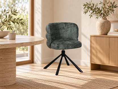 Chaise en tissu, 60x65xH76,5CM - OLYMPE