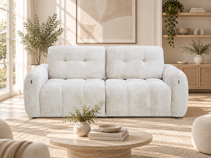 Canapé en tissu anti tache, 210x92xH85CM - HAZEL