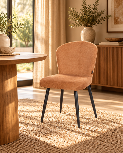 Chaise en tissu anti tache, 49x58xH85,5CM - MIKA