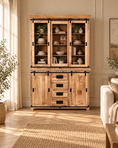 Vaisselier en bois de manguier - RIGA