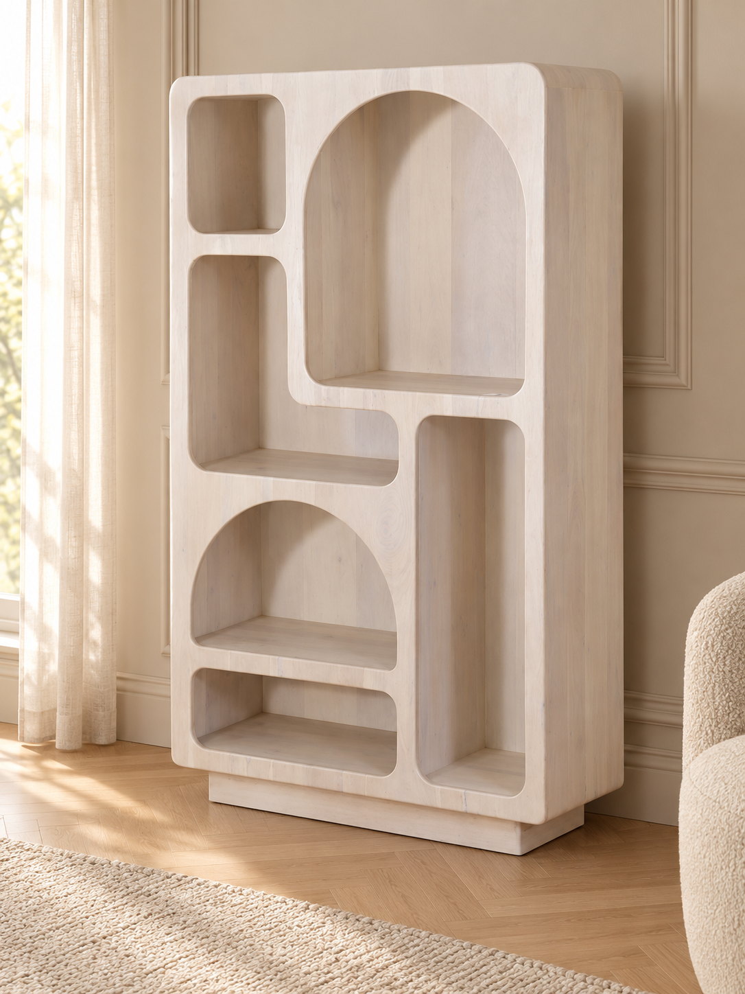 Étagère en bois de manguier, 39x15xH67CM - JUNO