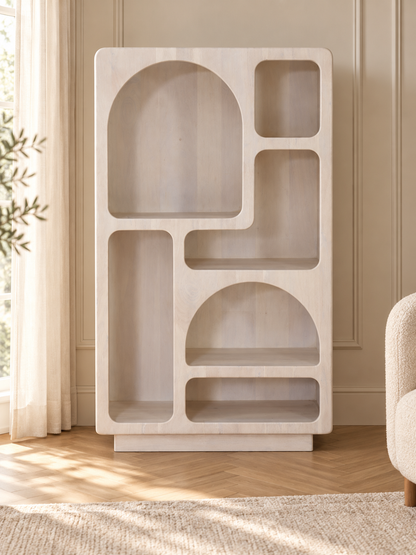 Étagère en bois de manguier, 39x15xH67CM - JUNO