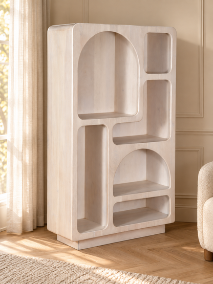 Étagère en bois de manguier, 39x15xH67CM - JUNO