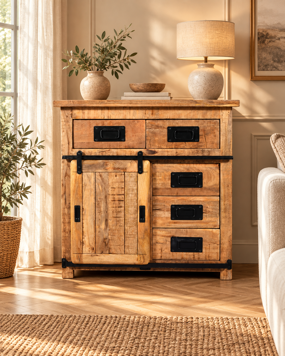 Buffet en bois de manguier - RIGA