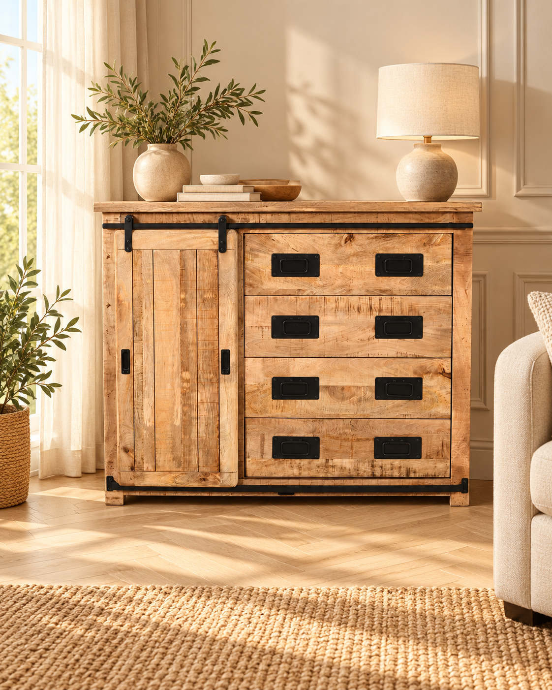 Buffet en bois de manguier - RIGA